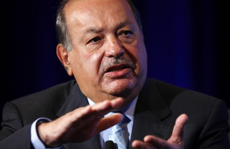 File photo of Carlos Slim in Washington