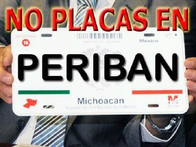 No al canje de placas 2016
