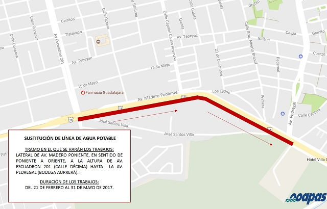 Croquis Obra en Madero Poniente