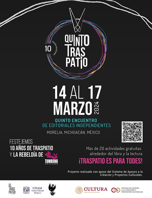 03-13-2024-1-IMAGEN 1-Comunicado de prensa-La UNAM Centro Cultural Morelia sede del Quinto Encuentro de Editoriales Independientes